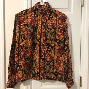 EJ Harper Vintage satin blouse